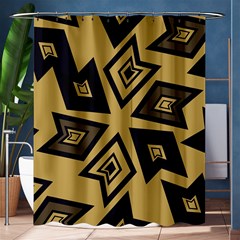 Abstract Pattern Geometric Backgrounds   Shower Curtain 60  X 72  (medium)  by Eskimos