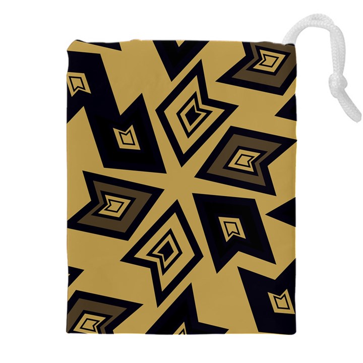 Abstract pattern geometric backgrounds   Drawstring Pouch (4XL)