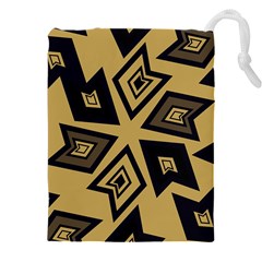 Abstract Pattern Geometric Backgrounds   Drawstring Pouch (5xl) by Eskimos