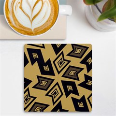 Abstract Pattern Geometric Backgrounds   Uv Print Square Tile Coaster  by Eskimos