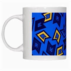 Abstract Pattern Geometric Backgrounds   White Mugs by Eskimos