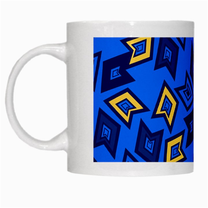 Abstract pattern geometric backgrounds   White Mugs