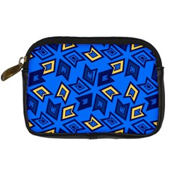 Abstract Pattern Geometric Backgrounds   Digital Camera Leather Case by Eskimos