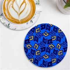 Abstract Pattern Geometric Backgrounds   Uv Print Round Tile Coaster by Eskimos