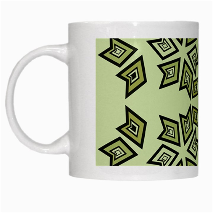 Abstract pattern geometric backgrounds   White Mugs