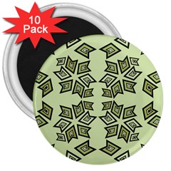 Abstract Pattern Geometric Backgrounds   3  Magnets (10 Pack)  by Eskimos