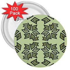 Abstract Pattern Geometric Backgrounds   3  Buttons (100 Pack)  by Eskimos