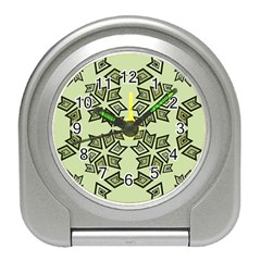 Abstract Pattern Geometric Backgrounds   Travel Alarm Clock by Eskimos