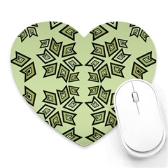 Abstract Pattern Geometric Backgrounds   Heart Mousepads by Eskimos