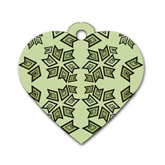 Abstract Pattern Geometric Backgrounds   Dog Tag Heart (two Sides) by Eskimos