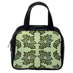 Abstract Pattern Geometric Backgrounds   Classic Handbag (one Side) by Eskimos