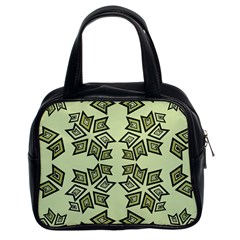 Abstract Pattern Geometric Backgrounds   Classic Handbag (two Sides) by Eskimos