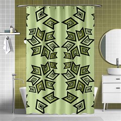 Abstract Pattern Geometric Backgrounds   Shower Curtain 48  X 72  (small)  by Eskimos