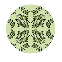 Abstract Pattern Geometric Backgrounds   Mini Round Pill Box by Eskimos