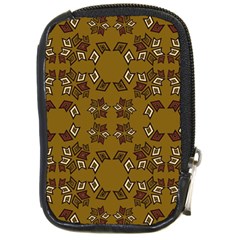 Abstract pattern geometric backgrounds   Compact Camera Leather Case