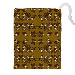 Abstract pattern geometric backgrounds   Drawstring Pouch (4XL)