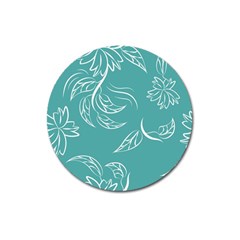 Folk Flowers Print Floral Pattern Ethnic Art Magnet 3  (round) by Eskimos