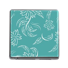 Folk Flowers Print Floral Pattern Ethnic Art Memory Card Reader (square 5 Slot) by Eskimos