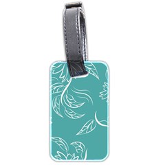 Folk Flowers Print Floral Pattern Ethnic Art Luggage Tag (two Sides) by Eskimos