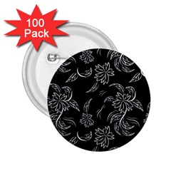 Folk Flowers Print Floral Pattern Ethnic Art 2 25  Buttons (100 Pack)  by Eskimos