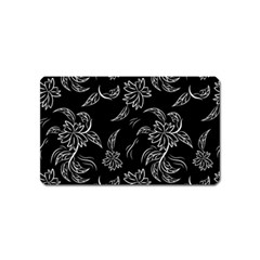 Folk Flowers Print Floral Pattern Ethnic Art Magnet (name Card) by Eskimos