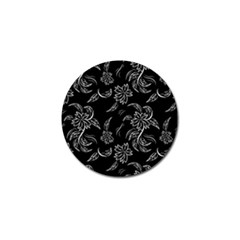 Folk Flowers Print Floral Pattern Ethnic Art Golf Ball Marker (4 Pack) by Eskimos