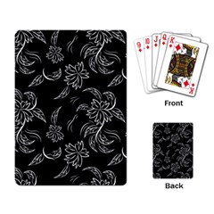 Folk Flowers Print Floral Pattern Ethnic Art Playing Cards Single Design (rectangle) by Eskimos