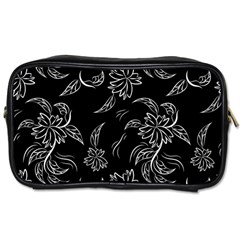 Folk Flowers Print Floral Pattern Ethnic Art Toiletries Bag (two Sides) by Eskimos