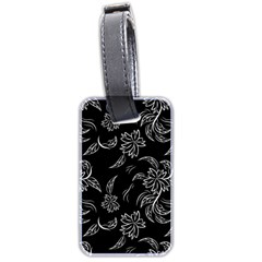 Folk Flowers Print Floral Pattern Ethnic Art Luggage Tag (two Sides) by Eskimos