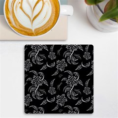 Folk Flowers Print Floral Pattern Ethnic Art Uv Print Square Tile Coaster  by Eskimos