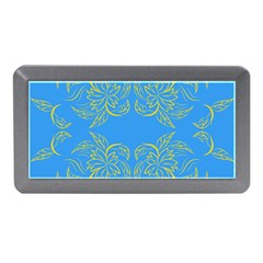 Floral Folk Damask Pattern Fantasy Flowers Floral Geometric Fantasy Memory Card Reader (mini) by Eskimos