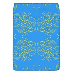 Floral Folk Damask Pattern Fantasy Flowers Floral Geometric Fantasy Removable Flap Cover (l) by Eskimos