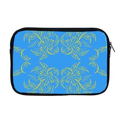 Floral Folk Damask Pattern Fantasy Flowers Floral Geometric Fantasy Apple Macbook Pro 17  Zipper Case by Eskimos