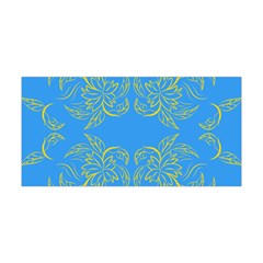 Floral Folk Damask Pattern Fantasy Flowers Floral Geometric Fantasy Yoga Headband by Eskimos