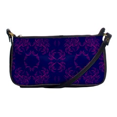 Floral Folk Damask Pattern Fantasy Flowers  Shoulder Clutch Bag by Eskimos