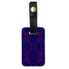 Floral Folk Damask Pattern Fantasy Flowers  Luggage Tag (one Side) by Eskimos