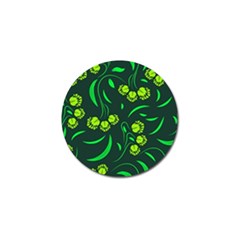 Folk Flowers Print Floral Pattern Ethnic Art Golf Ball Marker by Eskimos