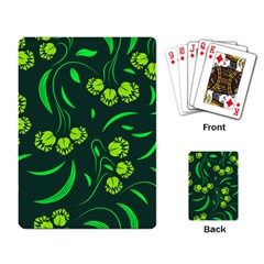 Folk Flowers Print Floral Pattern Ethnic Art Playing Cards Single Design (rectangle) by Eskimos