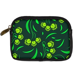 Folk Flowers Print Floral Pattern Ethnic Art Digital Camera Leather Case by Eskimos