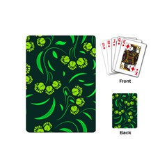 Folk Flowers Print Floral Pattern Ethnic Art Playing Cards Single Design (mini) by Eskimos