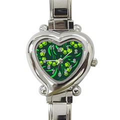 Folk Flowers Print Floral Pattern Ethnic Art Heart Italian Charm Watch by Eskimos