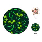 Folk flowers print Floral pattern Ethnic art Playing Cards Single Design (Round) Front