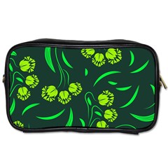 Folk Flowers Print Floral Pattern Ethnic Art Toiletries Bag (two Sides) by Eskimos