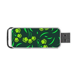 Folk Flowers Print Floral Pattern Ethnic Art Portable Usb Flash (two Sides) by Eskimos