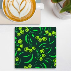 Folk Flowers Print Floral Pattern Ethnic Art Uv Print Square Tile Coaster 