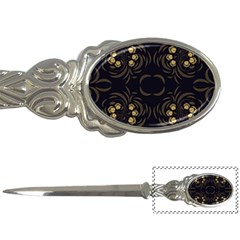 Floral Folk Damask Pattern Fantasy Flowers Floral Geometric Fantasy Letter Opener by Eskimos