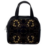 Floral folk damask pattern Fantasy flowers Floral geometric fantasy Classic Handbag (Two Sides) Back