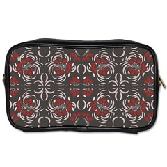 Floral Folk Damask Pattern Fantasy Flowers Floral Geometric Fantasy Toiletries Bag (one Side) by Eskimos