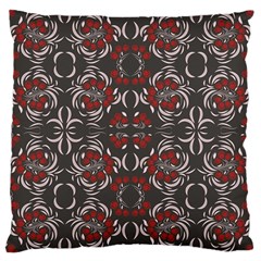 Floral Folk Damask Pattern Fantasy Flowers Floral Geometric Fantasy Large Cushion Case (one Side) by Eskimos