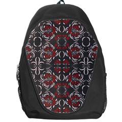 Floral Folk Damask Pattern Fantasy Flowers Floral Geometric Fantasy Backpack Bag by Eskimos